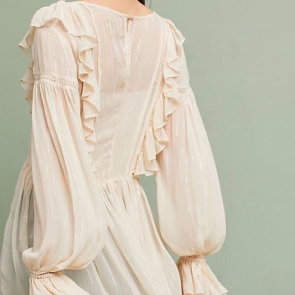 STUNNING Maeve Wynne Metallic Tunic Top NWT - Picture 8 of 8